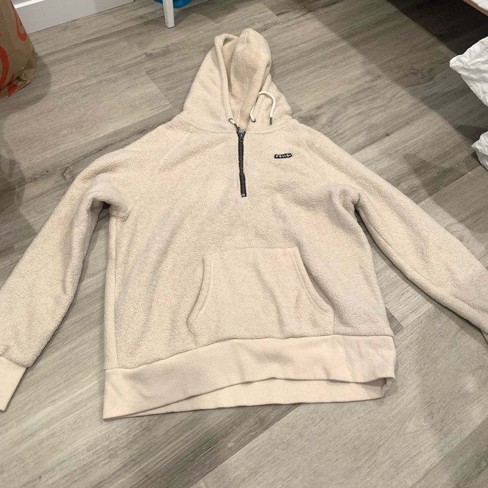 Volcom hoodie, fuzzy and warm!